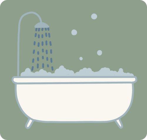 Magnet personnalisé le bain, la douche