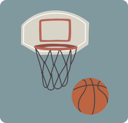 Magnet personnalisé basket