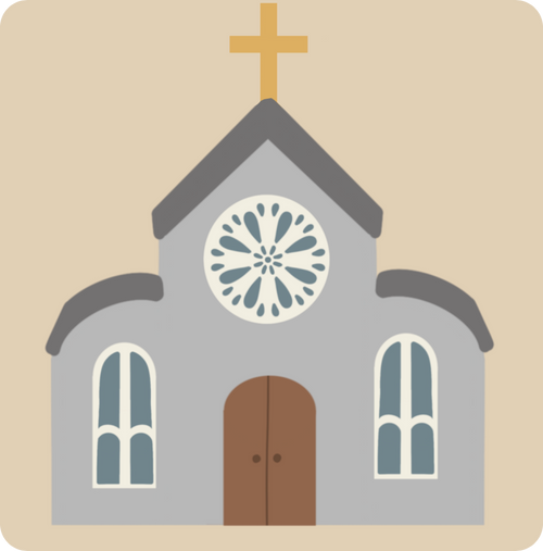 Magnet personnalisé Eglise