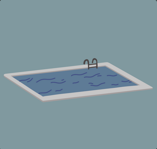 Magnet personnalisé la piscine, la natation