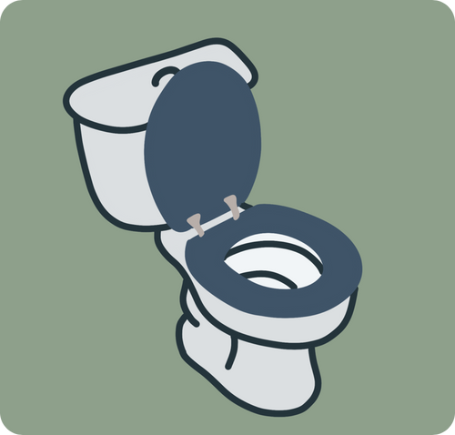 Magnet personnalisé toilettes