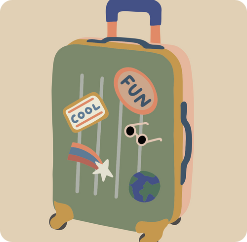 Magnet personnalisé vacances