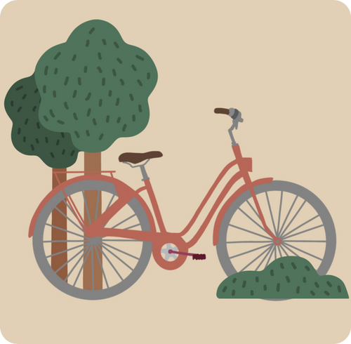 Magnet personnalisé balade en vélo